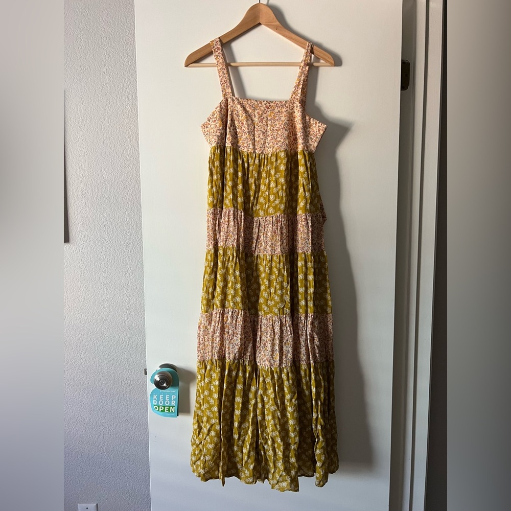 Madewell tiered midi dress